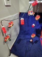 Coca-Cola 6 Foot String Light Set Delivery Truck and Vending Machine *WORKS*