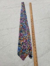 Claybrooke Vintage Silk Floral Necktie Made In USA