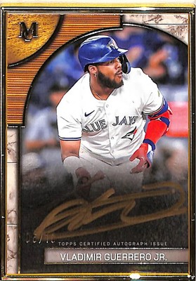 Vladimir Guerrero Jr. 2025 Topps Museum Collection Gold Frame Auto /10 #FMA-VG