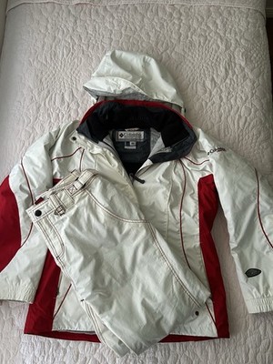 Snowboard Outfit Set Columbia Jacket Womens L + Oakley Pants L XL Red White
