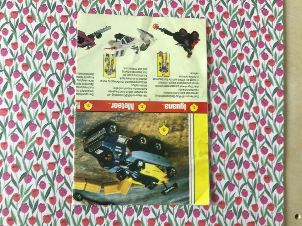 Kenner Mask Manual - Wildcat Vehicle / Rear Catalogue Image - Image 2 of 4