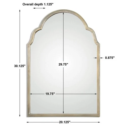 Brayden - 30.13 inch Arch Mirror - 20.13 inches wide by 1.13 inches deep Mirrors - Picture 5 of 6