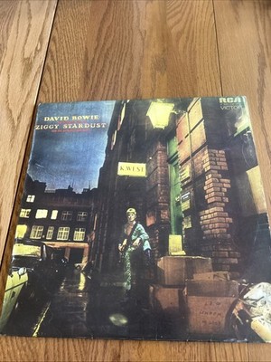 David Bowie Ziggy Stardust UK 1st Press No Mainman Vg+ Vinyl LP 1972 Rare Import