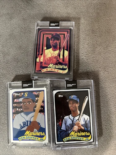 Topps Project 2020 Ken Griffey Jr Seattle Mariners 3 Card Lot #53 #88 #148