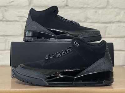 Nike Air Jordan 3 Retro Shoes Black Cat White Black CT8532-001 Men's Size 12 New
