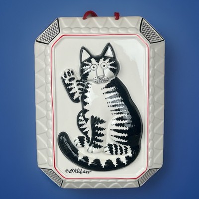 VTG Sigma Taste Setter Bernard B Kliban Cat Wall Hanging Cermaic Mold Art