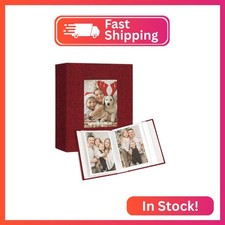 Vienrose Small Photo Album 4x6 holds 100 Photos 2 Pack, Mini Baby Photo Album Li