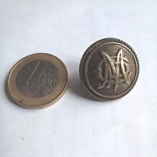 Bouton bombé en métal CMP (Compagnie du Métro Parisien) fin XIX début XX