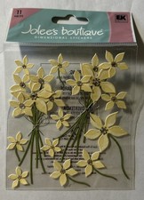 NEW Jolee s Boutique Dimensional Stickers Cream Floral Ivory Flowers Retired