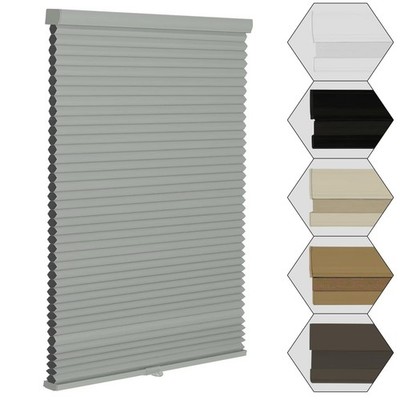 Cordless Blackout Window Blinds & Shades Pull Down Room Darkening Window Shad...