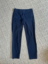 Ann Taylor Loft Marisa Skinny Ankle Pants Women's Sz 0 Blue Twill Career