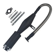 Flexible Exhaust Muffler Extension Silencer Pipe Kit for 49cc 50cc 60cc 66cc