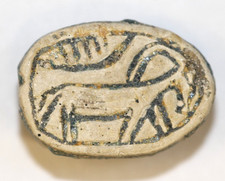 ca150 v. Chr. v. Chr. Echtes ägyptisches Speckstein Skarabäus Siegel, 20 mm, ausgegrabener Zustand