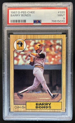 1987 O-Pee-Chee Barry Bonds Rookie RC #320 Pirates PSA 9