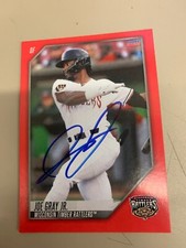 Joe Gray Jr Signed Card 2022 Wisconsin Timber Rattlers Team Card IP Auto
