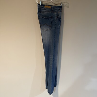 Carbon Men Jeans Slim Straight Freedom Flex 32X34 Stretch Denim Medium Wash
