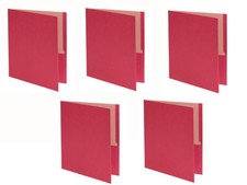NEW 5 PACK EarthWise Oxford Twin Pocket Red F...