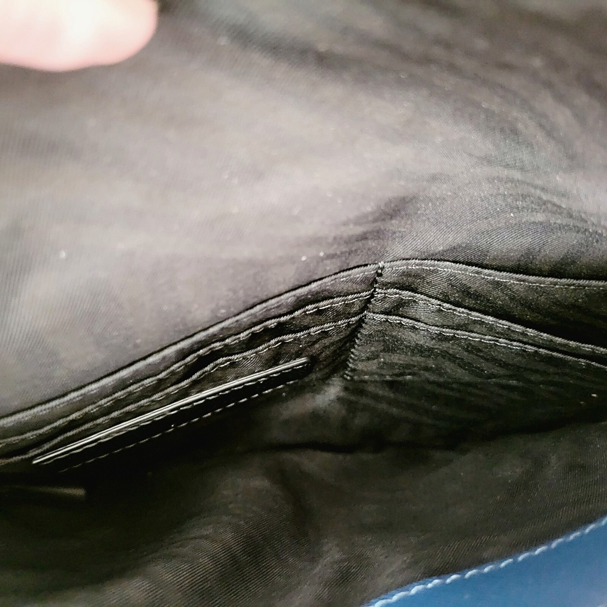 Rebecca Minkoff Leo Saffiano Leather Envelope Clutch Bag Lake Blue