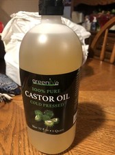 GreenIVe - 100% Pure Castor Oil - Cold Pressed - Hexane Free - 32 oz.