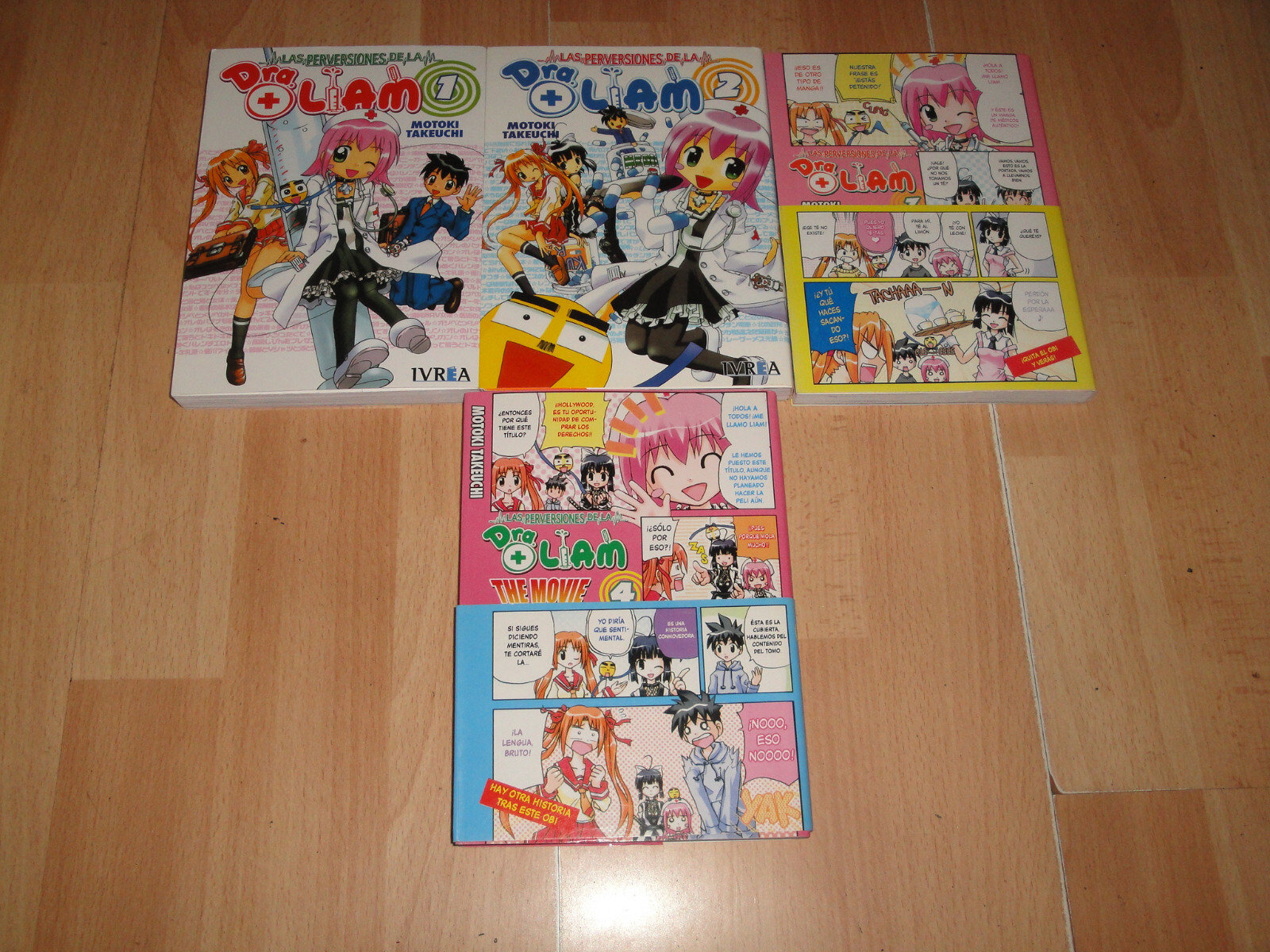 LAS PERVERSIONES DE LA DRA. LIAM SERIE COMPLETA CON 4 MANGA EN MUY BUEN ESTADO