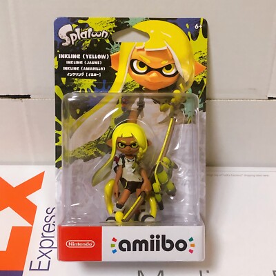 Amiibo Splatoon LOT 6 Inkling Yellow Octoling Blue Smallfry