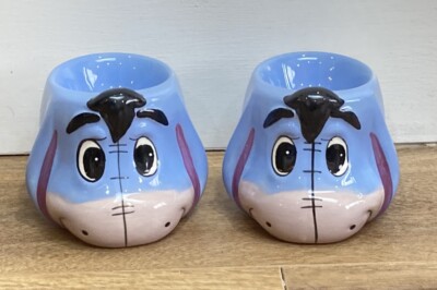 Disney Eeyore Eierbecher 2er Set Keramik Frühstücksgeschirr Winnie Puuh NEU