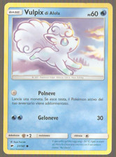 CARTA CARD Pokèmon POKEMON TM Sole e Luna Vulpix di Alola base ps 60 27/147