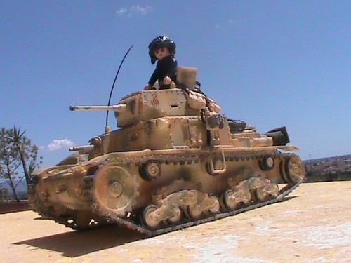 PLAYMOBIL CUSTOM TANQUE ITALIANO CHAR 13 (MAQUETA ) +CONDUCTOR ALAMEIN-1941 - Imagen 7 de 17