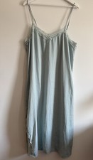 Women's Lace Light Green Chemise Slip Dress Nightie Size XL