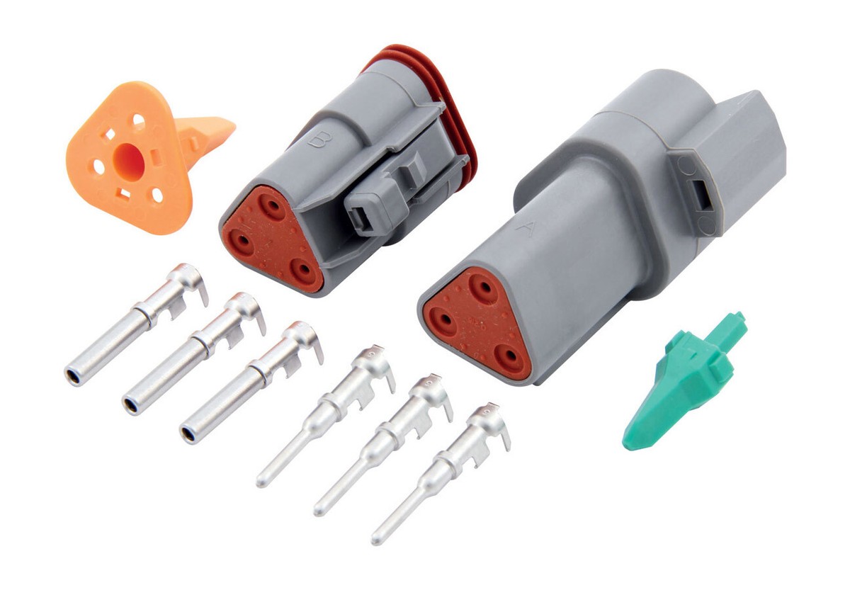 Deutsch Connector - 3-Pin QUICKCAR RACING PRODUCTS 71-332 12-18