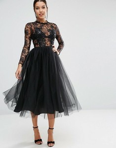 asos black gown