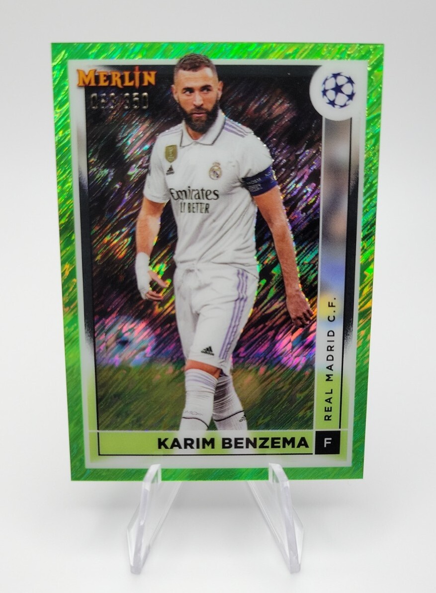 tky様　2023 Topps Merlin Benzema  Auto 2022-23 Topps UEFA Merlin Chrome Karim Benzema Neon Green