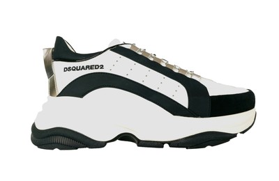 DSQUARED men's shoes sneakers in bumpy leather 551 SNM009111570001M1576  white | eBay