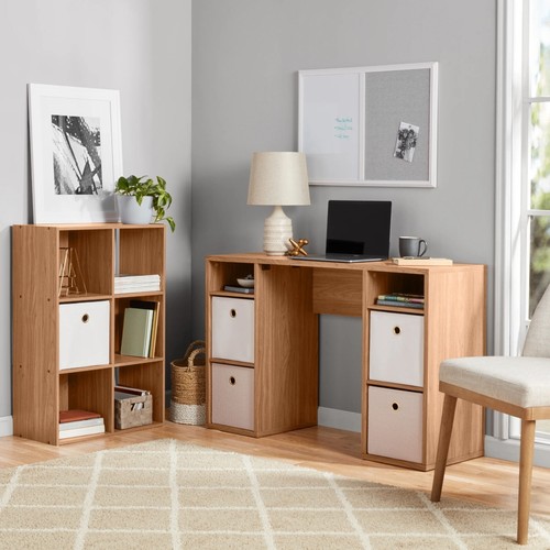 11" 6-Cube Storage Organizer, Warm Walnut - Picture 7 of 11