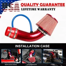 Red Cold Air Intake System Kit Red Pipe For 99-06 GMC Chevy V8 4.8L 5.3L 6.0L