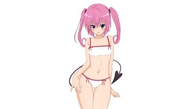 Anime girls to loveru nana asta deviluke bra belly pink Custom Gaming Mat Desk