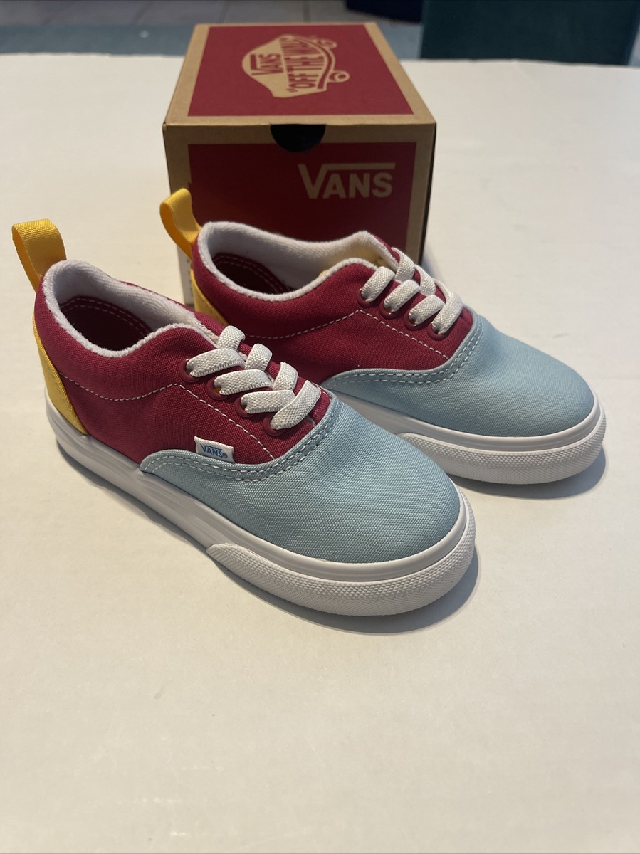 Vans Off The Wall New Era Elastic Lace Retro Rainbow Slip On Sneaker New Sz 