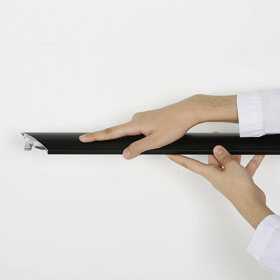 Portable Snap Poster Frame 1.77" Aluminum Front Loading Wall Mount 40x60 Black - Image 2 of 4