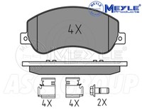 Meyle Bremsbelagsatz, Vorderachse Mit Anti Quietsch Platte 025 244 8418