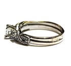 GSI 14k white gold .72ct princess diamond engagement jacket ring 4.9g womens 9 — photo 3