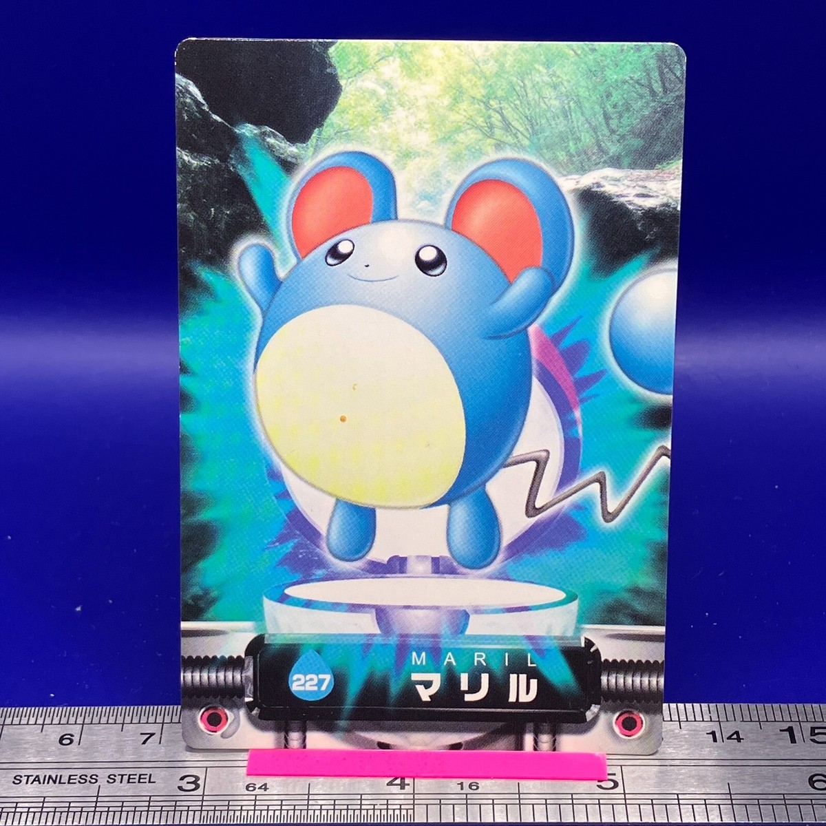Marill Pokemon Carddass Zukan Card Vintage Anime Game TCG Japanese