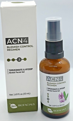 ACN4 Blemish Control Regimen Herbal Gel 100% Natural USA BIOFACIALS