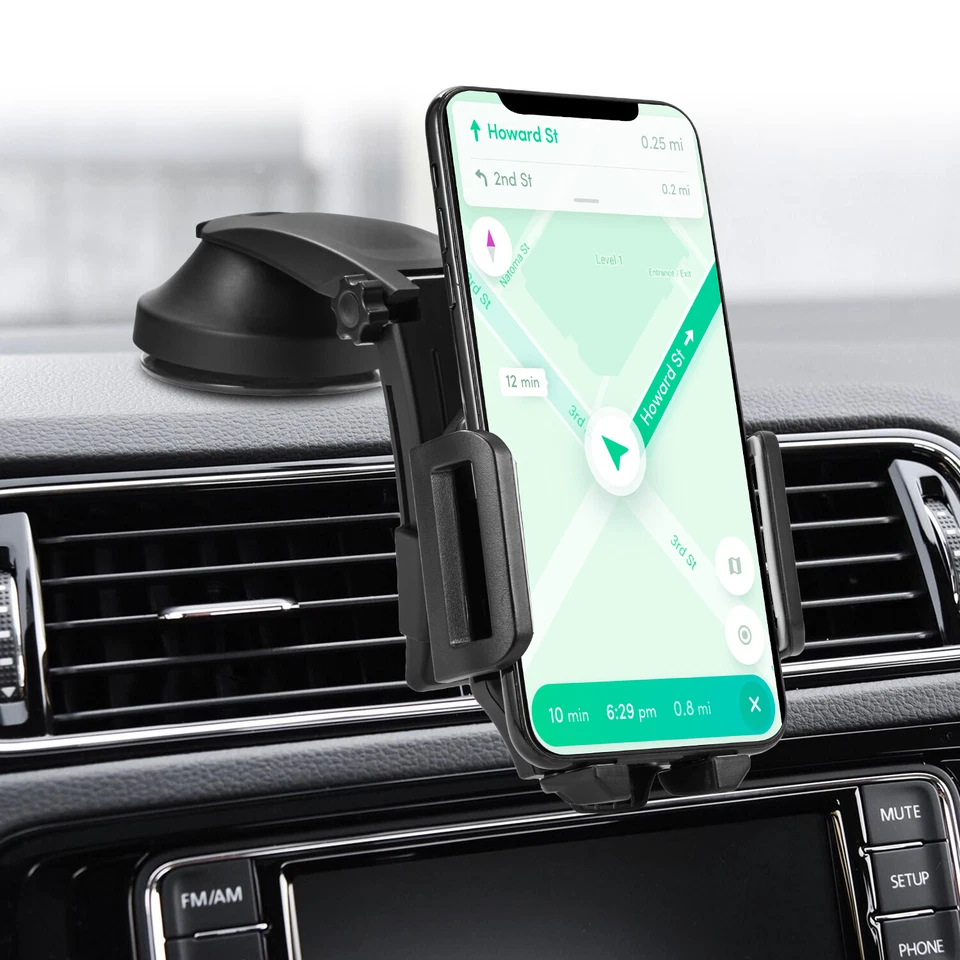 Car Phone Holder Mount Dashboard Windshield Air Vent Clip Cell Phone Holder - Image 3 of 4