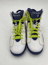 2014 Nike Air Jordan VI 6 White Fierce Green Deep Royal sz 7Y 543390-108