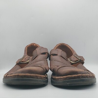 Josef Siebel Leather Fisherman Sandals Buckle Strap Comfort  display picture 3