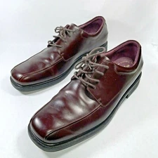 Rockport Men’s 11.5 Shoes Waterproof Hydro Shield Dark Brown Leather Lace Up