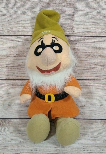 Disney Sega Plush Doc Stuffed Doll Toy Snow White Seven Dwarfs 11.5"