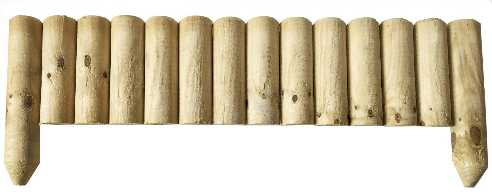 Log Panels  Wooden Border Edge Garden Grass Lawn Edging Landscape bed 23cm