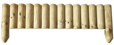 Log Panels  Wooden Border Edge Garden Grass Lawn Edging Landscape bed 23cm 