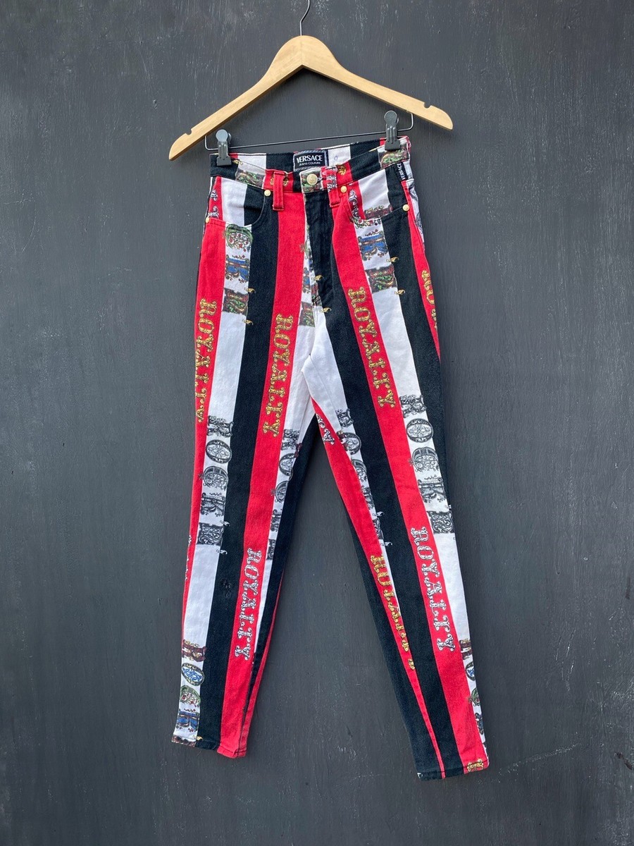 Versace 90s Vintage Rock Royalty pants size 29 made in italy
